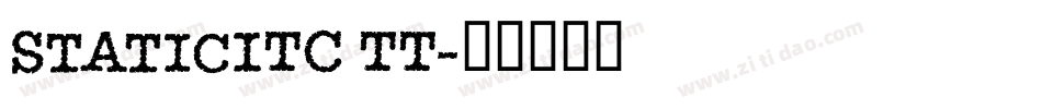 StaticITC TT字体转换